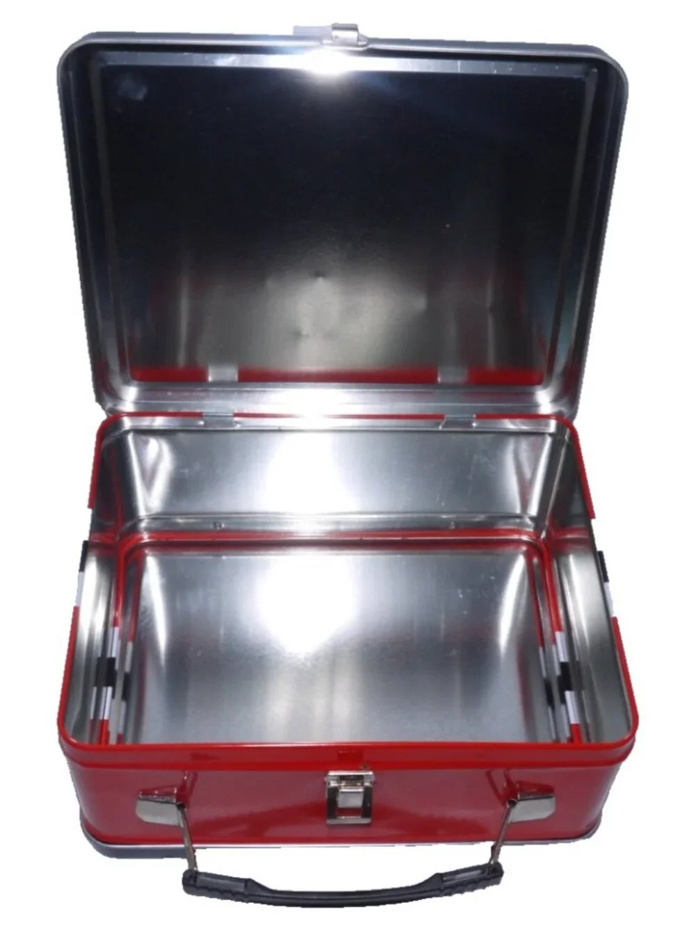NHL Chicago Blackhawks metal lunch box University of Phoenix 8.5 x 6.5 x 4